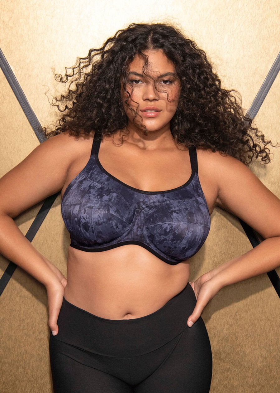 Lingerie & Intimates Sheer-essentials Racer Back | Elomi Energise Sports Bra - Stormy Haze