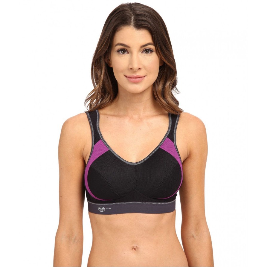 Lingerie & Intimates Sheer-essentials Sports Bra | Anita Extreme Control Sports Bra- Black/Grape