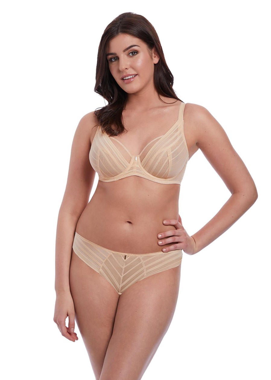 Lingerie & Intimates Sheer-essentials Underwire | Cameo High Apex Bra - Size C 34