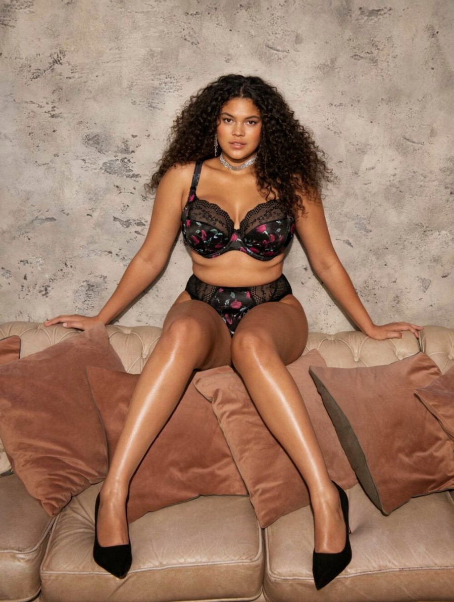 Lingerie & Intimates Sheer-essentials Underwire | Elomi Lucie Underwire Plunge Stretch Bra - Rock "N" Rose