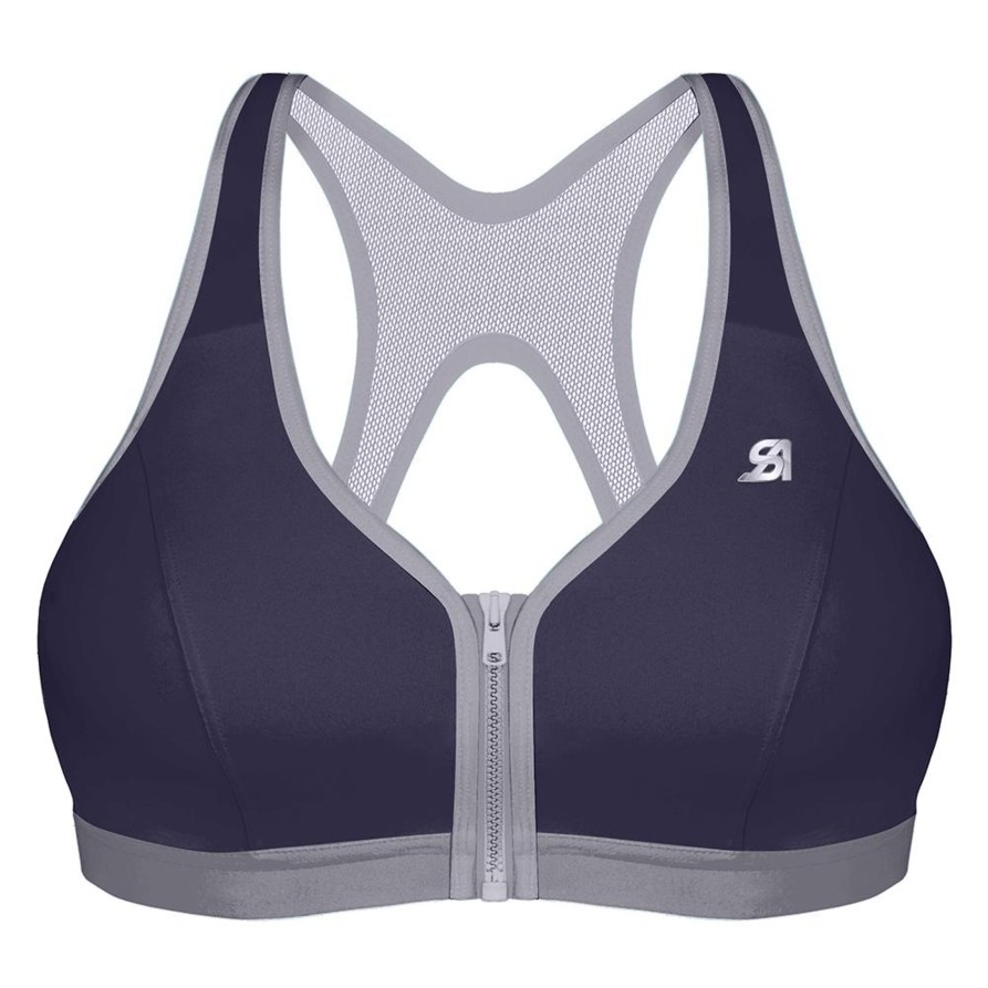 Lingerie & Intimates Sheer-essentials Front Closure | Shock Absorber Active Zipped Plunge