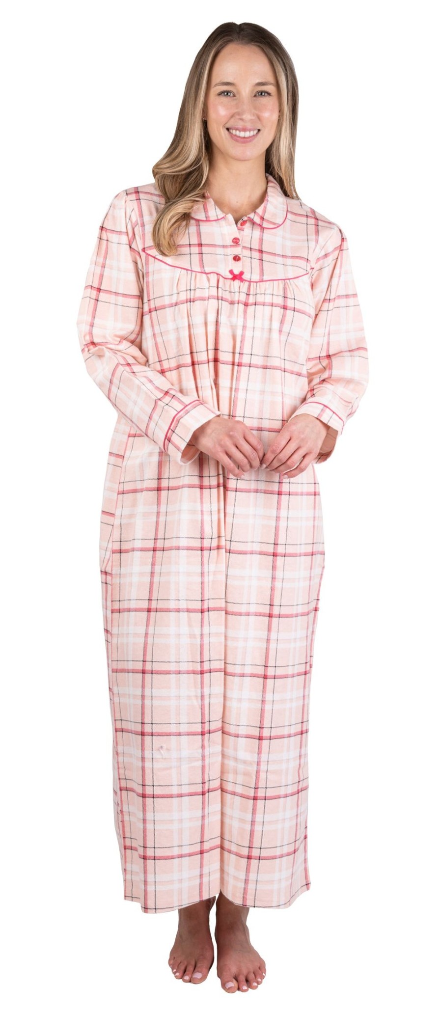 Lingerie & Intimates Sheer-essentials Nightgowns | Flannel Plaid Nightgown