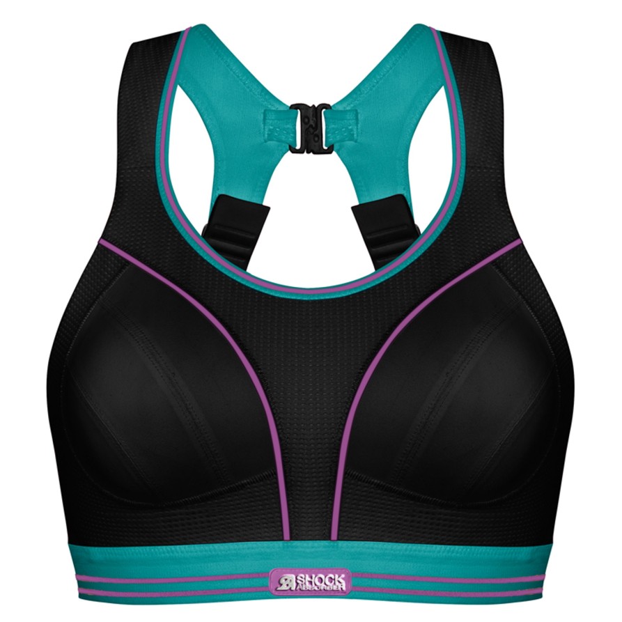 Lingerie & Intimates Sheer-essentials Sports Bra | Ultimate Run Bra- Black/Baltic Blue