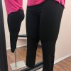 Clothing Sheer-essentials Capris | 4-Row Stone Capri Leggings - Black