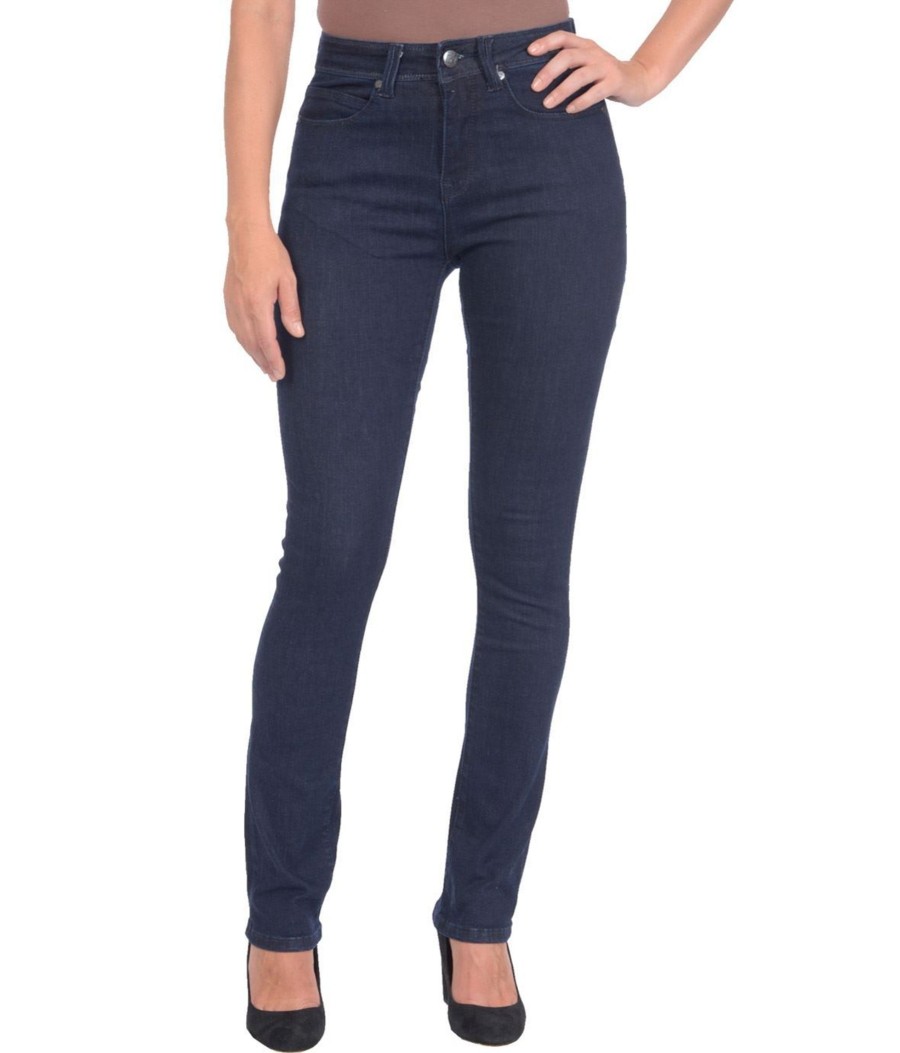 Clothing Sheer-essentials Jeans | Kate Straight Leg - Dark Blue - Size 24