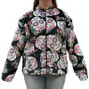 Clothing Sheer-essentials Jackets | Sugar Skull Medical Bed Jacket