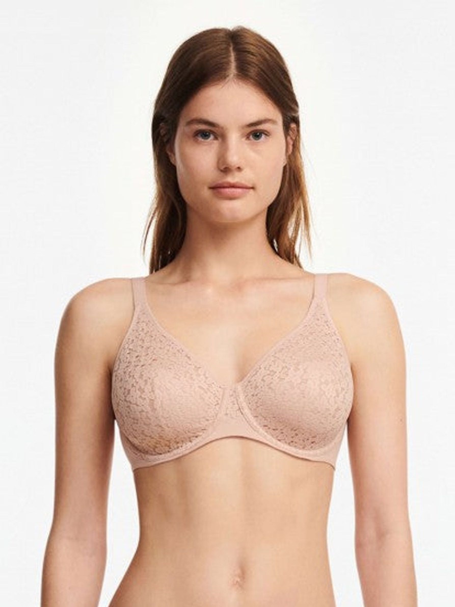 Lingerie & Intimates Sheer-essentials Underwire | Chantelle Norah Molded Underwire Bra- - Rose Pink