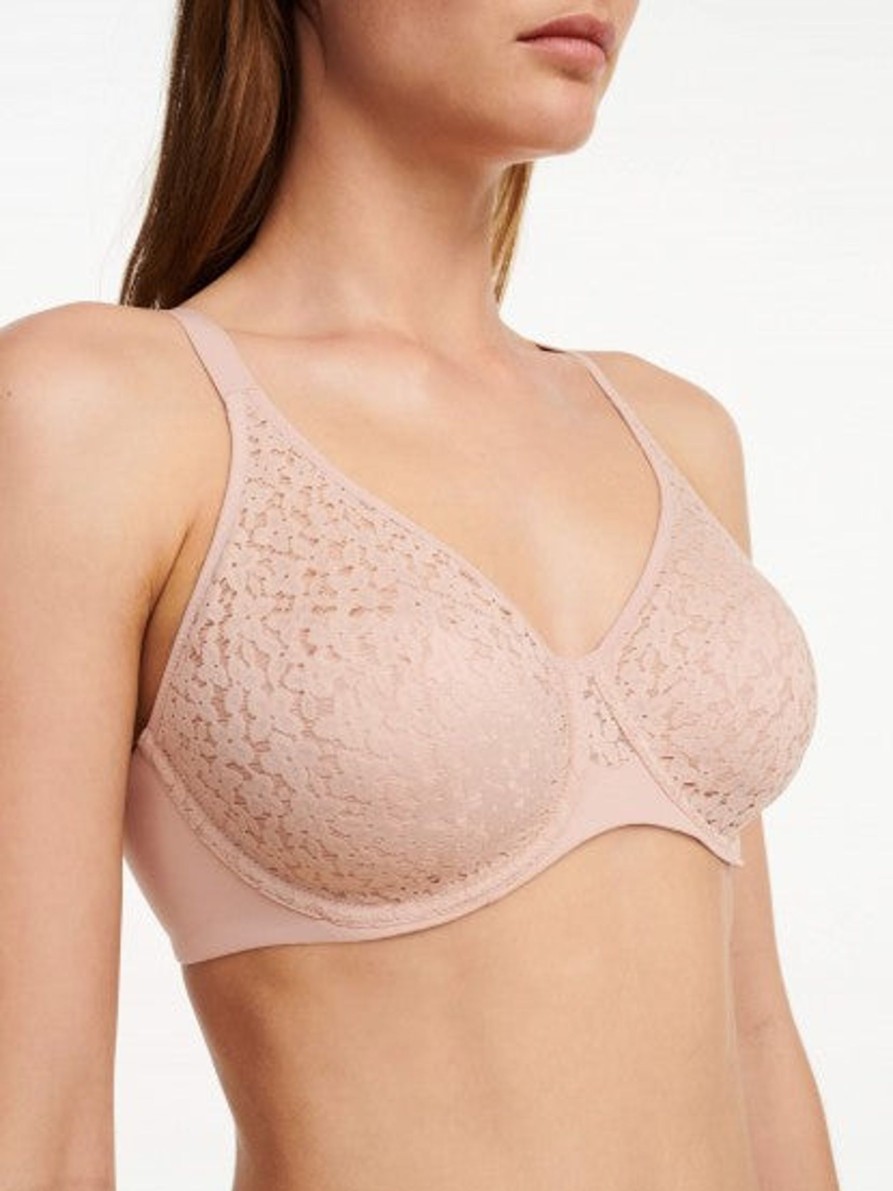 Lingerie & Intimates Sheer-essentials Underwire | Chantelle Norah Molded Underwire Bra- - Rose Pink