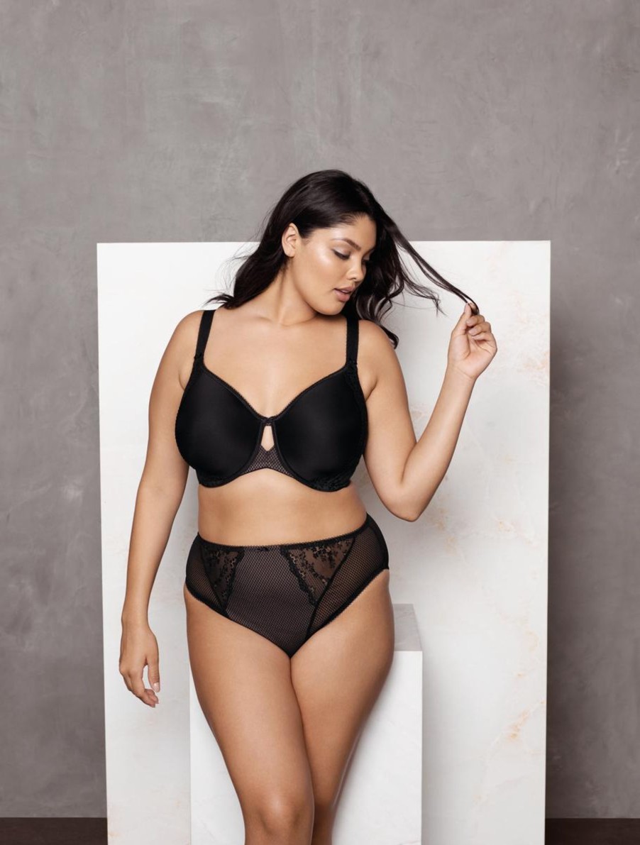 Lingerie & Intimates Sheer-essentials T-Shirt Bras | Elomi Charley Bandless Spacer Bra - Black