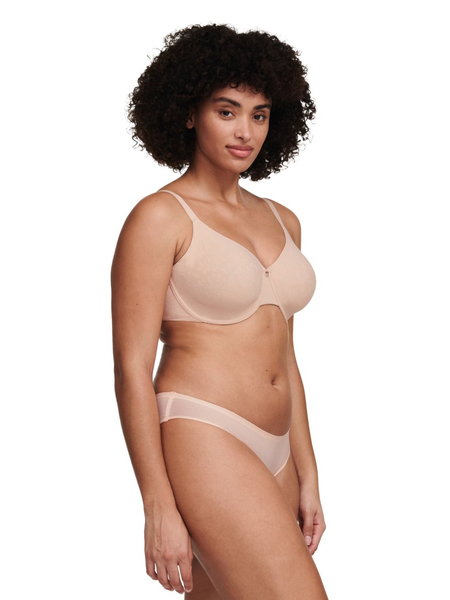 Lingerie & Intimates Sheer-essentials Underwire | Chantelle Comfort Chic Back Smoothing Seamless Minimizer Bra